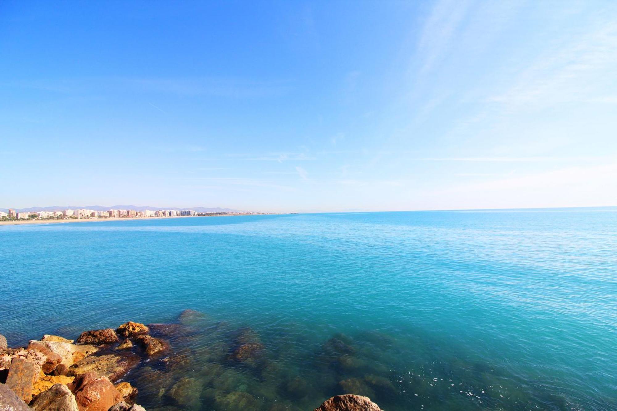 Global Properties, Apartamento Con Terraza E Increibles Vistas Al Mar Sagunto Exteriör bild