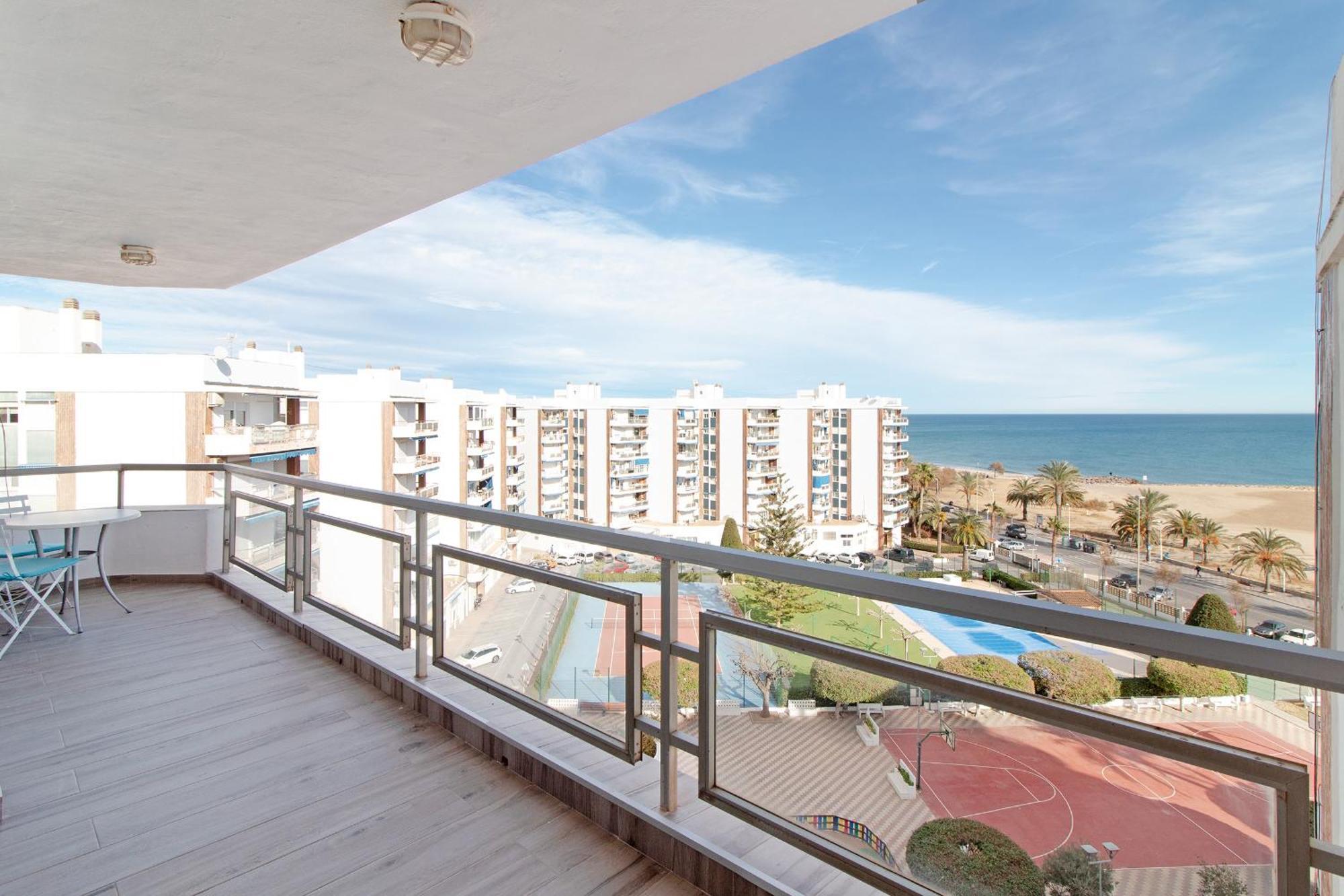 Global Properties, Apartamento Con Terraza E Increibles Vistas Al Mar Sagunto Exteriör bild